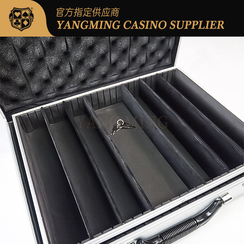 Qualität Texas Hold'em Baccarat Chip Case Set Silber Aluminium Chip Case Fabrik