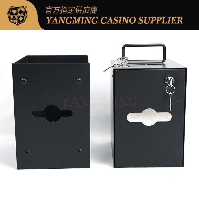 품질 직접 판매된 바카라 텍사스 홀덤 카지노 포커 금속 철 동전 박스 잠금 공장