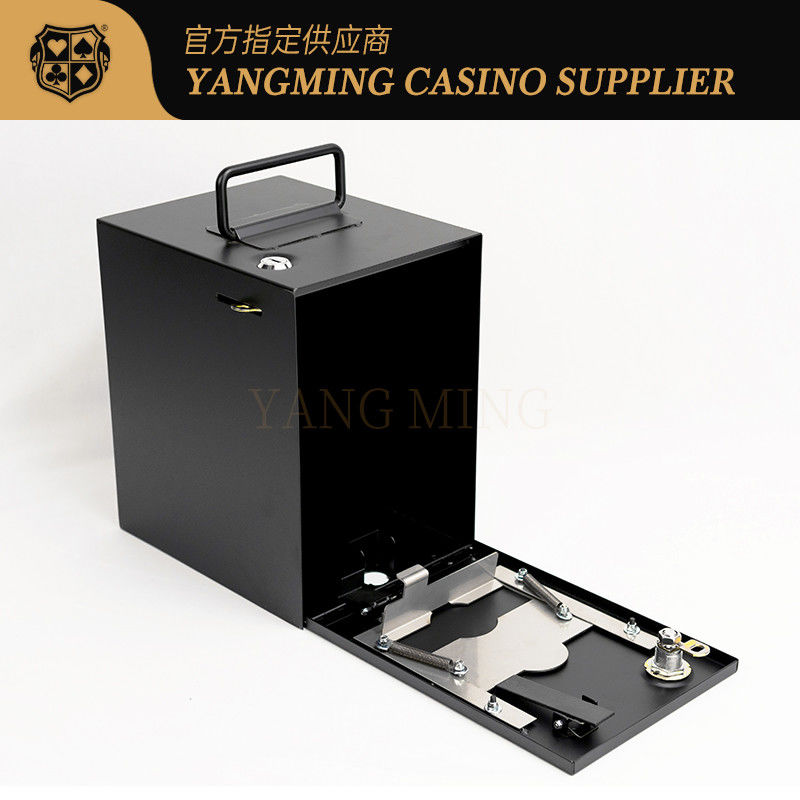 Qualidade Caixa de dicas de cassino de venda quente Acessórios Caixa de dinheiro de ferro grande com fechadura para jogos de poker de jogo de cassino fábrica