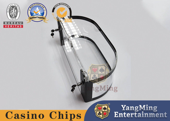 Jakość Wysokiej jakości przezroczysty grubo akrylowy posiadacz żetonów Międzynarodowy stolik do gry w ruletkę z klubowym zapięciem fabryka