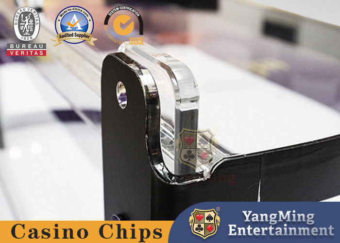 Jakość Wysokiej jakości przezroczysty grubo akrylowy posiadacz żetonów Międzynarodowy stolik do gry w ruletkę z klubowym zapięciem fabryka