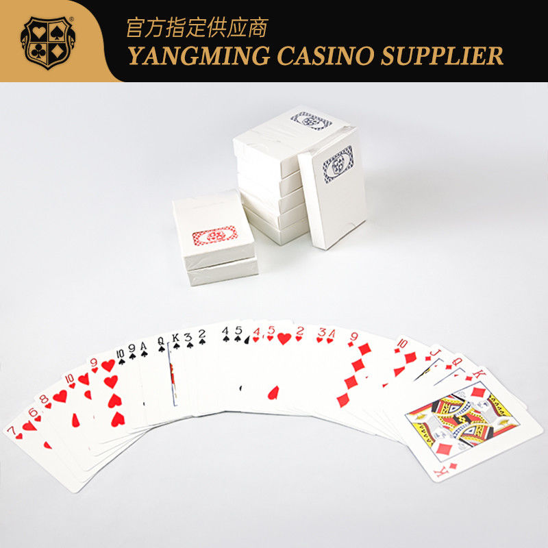 Qualité Logo de l'entreprise Cartes de poker de base noire Baccarat Casino Poker Jeux de table Cartes usine