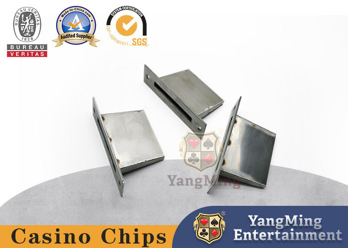 Qualità Supporto d'ottone di punta di Chip And Bill Drop Slot del poker della scanalatura anodizzato tavolo verde degli accessori del gioco del casinò di acciaio inossidabile fabbrica