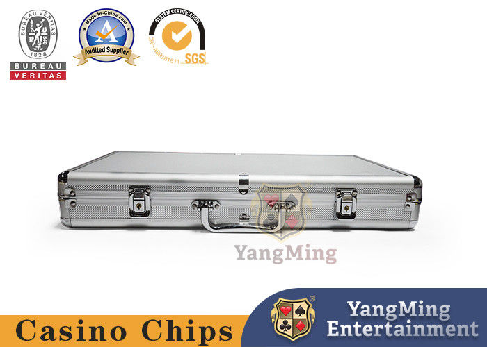 Quality 600pcs Round Shape RFID Poker Chip Case 11.5g Clay Ceramic Portable Gambling Chips Set Carrier Handle And Lock factory
