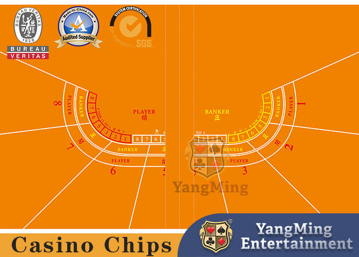 Qualità Spettacolo impermeabile professionale piegante Dragon And Tiger Layout Custom delle tovaglie dei giochi con le carte del poker del baccarat fabbrica