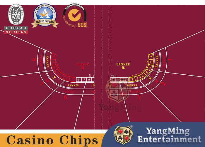 Qualità Disposizione del baccarat per 7 giocatori Poker Casino Fold Tavola impermeabile Disposizione del tavolo colore verde fabbrica