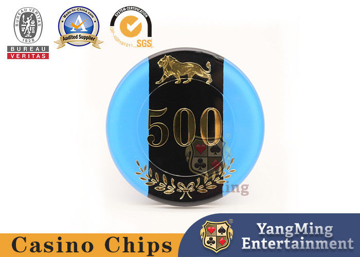 Kualitas Akrilik Triple Chip Code Dengan Logo Anti-Penipuan Kasino Casual Entertainment Poker Game pabrik