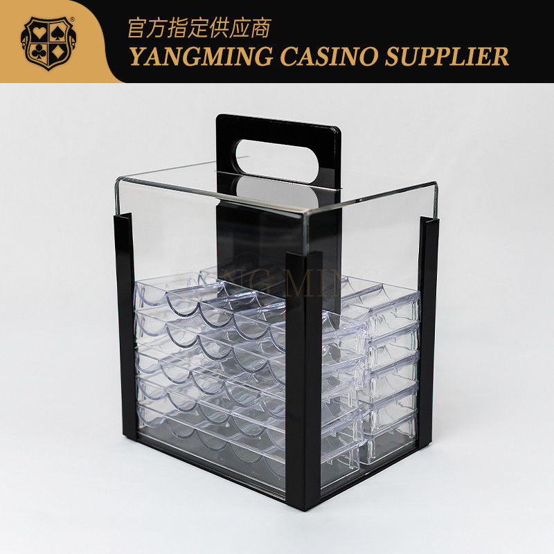 Quality Newly Upgraded Acrylic 1000 Yard Chip Case for Baccarat Casino Club Poker Games factory