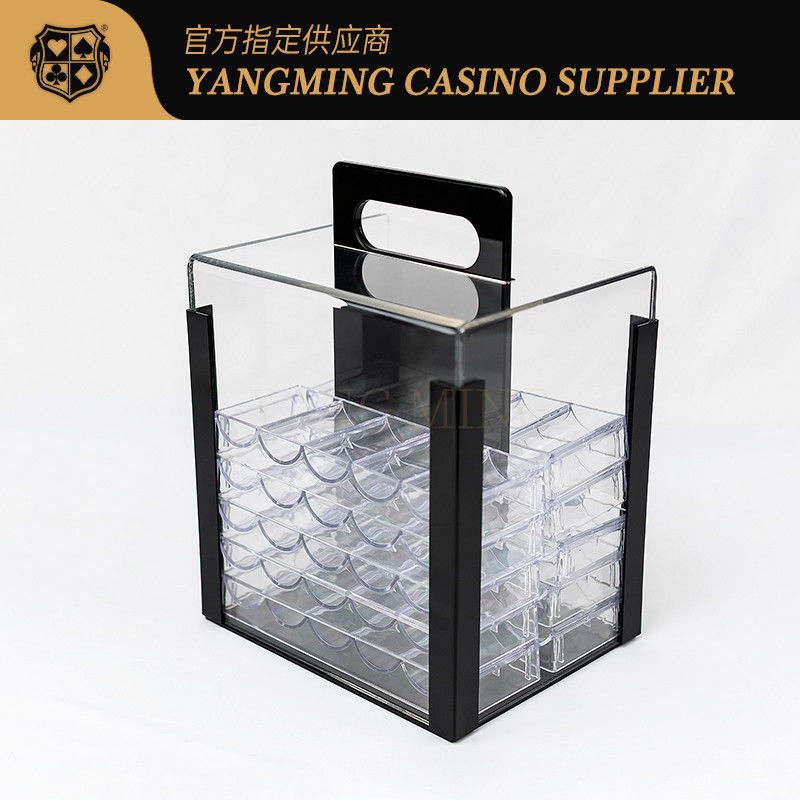 الجودة قمار البوكر أساسيات 1000 ياردة صندوق رقائق أكريليك للباكارات وألعاب الكازينو الأخرى مصنع