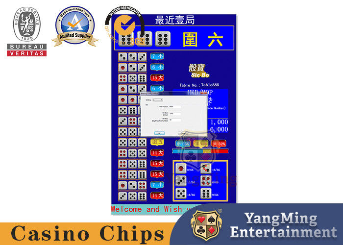 Qualità Sistema di gioco del baccarat del club di Sicbo Macao con monitor dello schermo della Tabella del casinò dello schermo di visualizzazione 24HD il singolo fabbrica