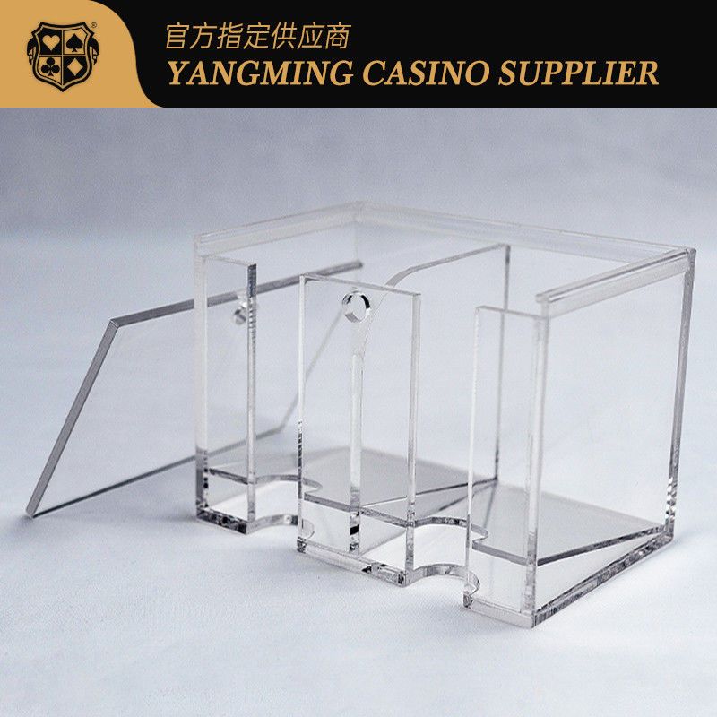 คุณภาพ ที่วางทิ้งไพ่แบบใสอะคริลิค 8 สำรับ สำหรับเกมบาคาร่า โต๊ะโป๊กเกอร์ในคาสิโน โรงงาน