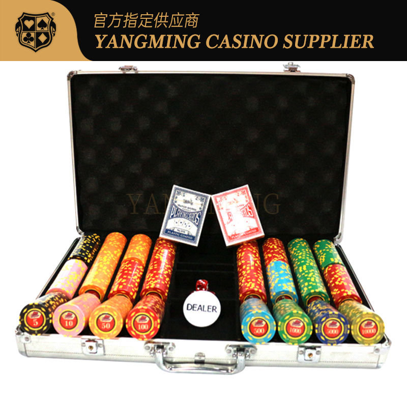 Jakość 600 sztuk 12g Żelazny rdzeń Clay Poker Chip Set ABS Texas Hold'Em Cyfrowy kod naklejki fabryka