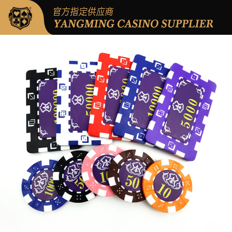 Kualitas Stok 11.5 Gram Set Chip Texas Hold'em ABS Disertai dalam Kotak Paduan Aluminium pabrik