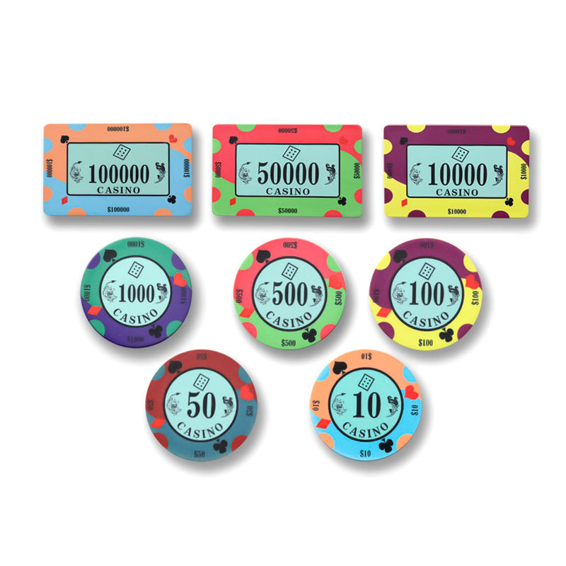 Chất lượng Texas Hold'em mới ra mắt Chips gốm tùy chỉnh Texas Thể thao cờ bạc Giải đấu Poker Game nhà máy