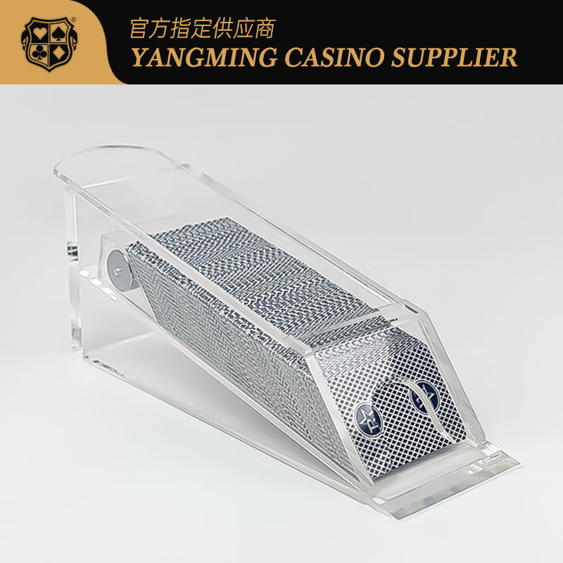 Qualität Transparent 6 Deck Karten Poker Dealer Schuh Casino Black Jack Poker Spiel Fabrik