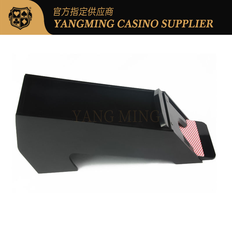 Kualitas Professional Casino Custom Made 8 Deck Of Dealer Baccarat Poker Game Kartu Dealer Sepatu pabrik