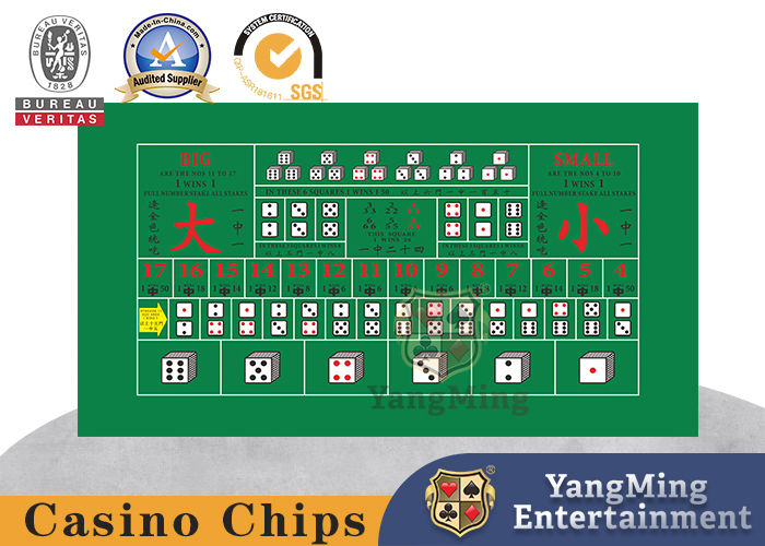 Quality Macau VIP Room Club Sic Bo Poker Tablecloth Baile Entertainment Games Layout factory