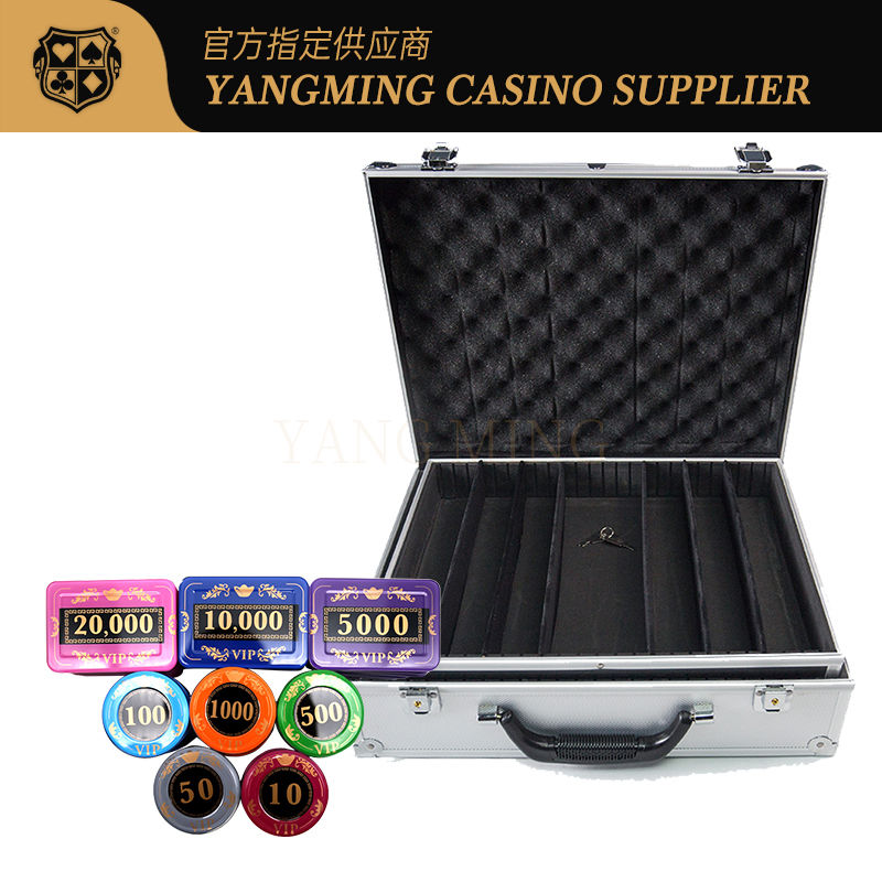 Jakość Profesjonalny zestaw żetonów kasynowych z akrylu, zestaw żetonów do Baccarata z akrylu z 760 kryształowymi żetonami do pokera fabryka