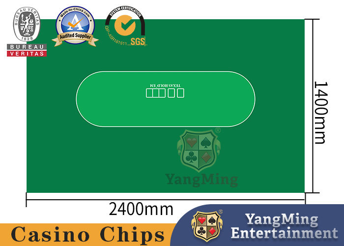 คุณภาพ เค้าโครงตารางคาสิโนผ้ากันน้ำพร้อม Baccarat Texas Poker Deluxe ปรับแต่ง โรงงาน