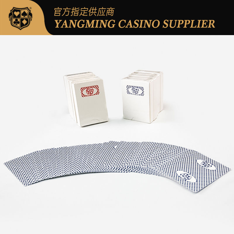 Quality Original Customized Playing Cards Casino Professional Red And Blue Two-Color Cards In Stock factory
