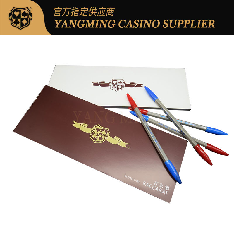 Quality Manufacture'S New Customized 50 Sheets Per Book Casino Club Entertainment Baccarat Score Cards factory