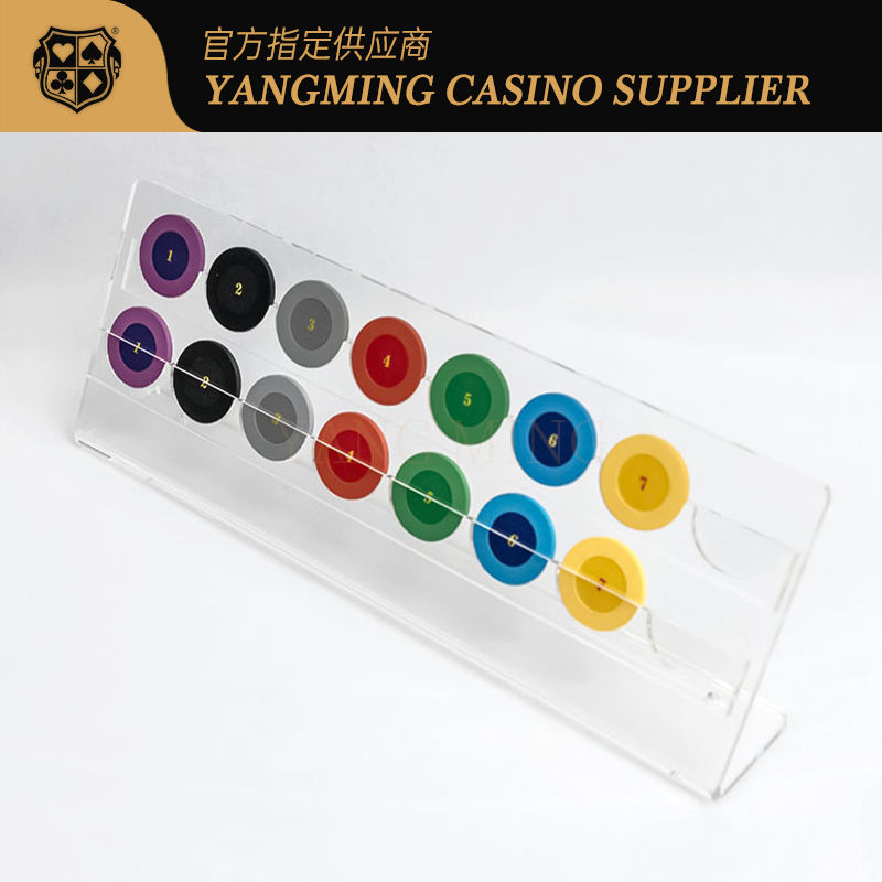 کیفیت سفارشی 16 تکه 2 ردیف افقی پوکر چیپ جمع آوری کننده کیس برای بازی کازینو کارخانه