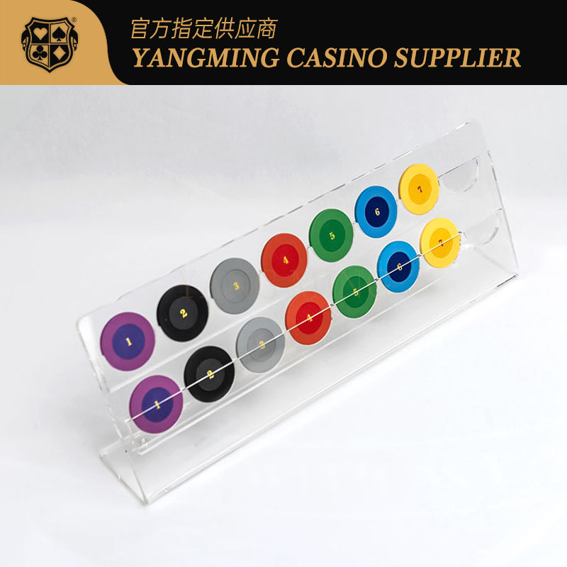 کیفیت سفارشی 16 تکه 2 ردیف افقی پوکر چیپ جمع آوری کننده کیس برای بازی کازینو کارخانه