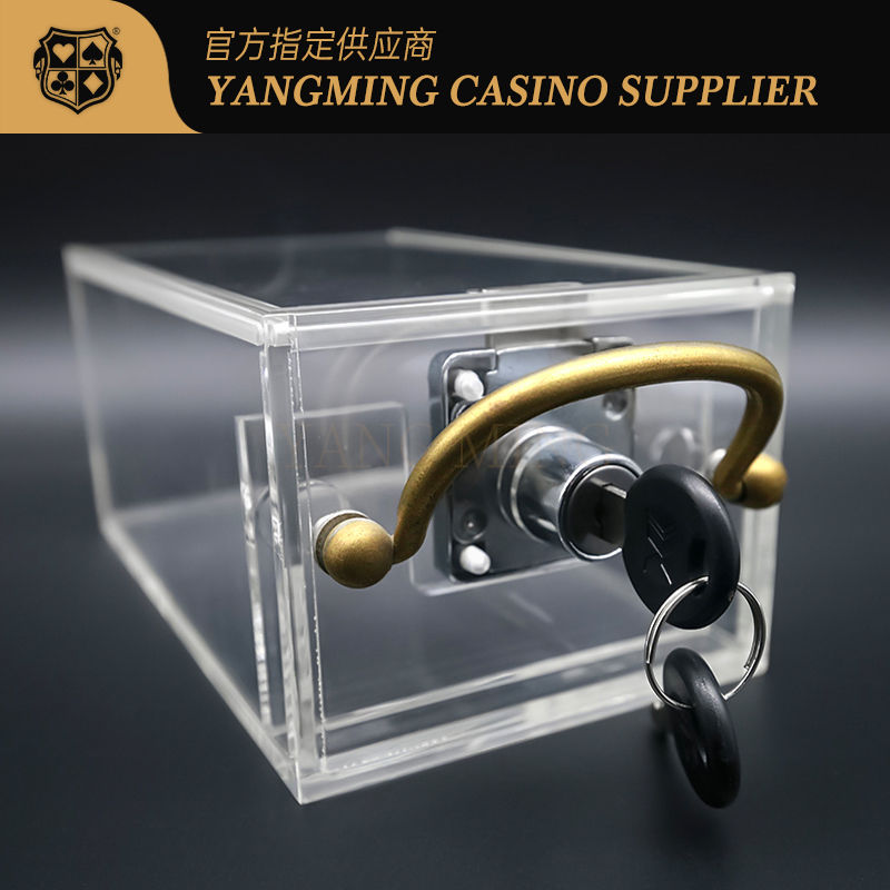 Qualität 6 Paar volltransparente Acryl-Wegwerf-Casino-Kartenbox für Casinospiele Fabrik