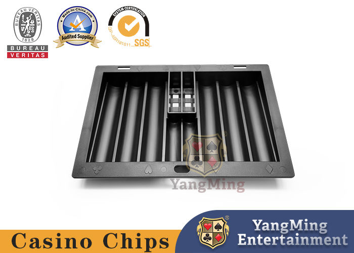 Quality International Durable Texas Poker Table Chip Float Black Plastic Chip Board For Casino Game factory