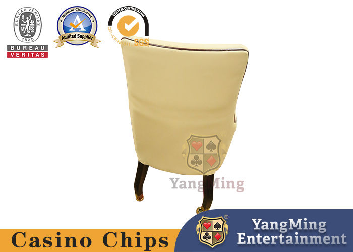 Qualità Casinò Baccarat Customized Beige Luxury Hotel Customized Casual Metal Pulley Seduta da pranzo fabbrica