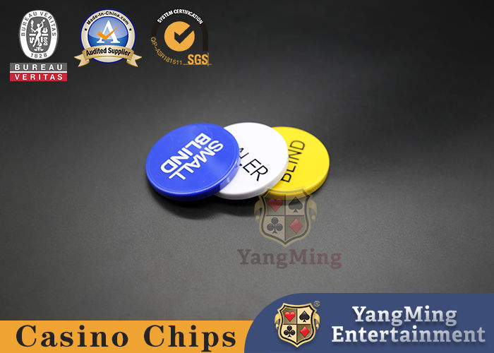 คุณภาพ 50 * 6mm อุปกรณ์เกมคาสิโนเท็กซัสโป๊กเกอร์วีไอพีตัวแทนจำหน่ายคลับคนตาบอดขนาดใหญ่ขนาดเล็กปุ่มคาสิโนตารางทุ่มเท โรงงาน