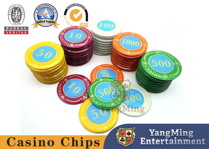 Jakość Kasyno Crystal Poker Chips Set Lucency Akrylowy 730 PCS Plastic Gaming Set Z W Aluminiowej Pudełce fabryka