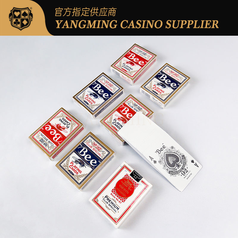 Qualità Carte da poker Deluxe American Black Core 310g Casino Bee per Baccarat Poker Game fabbrica