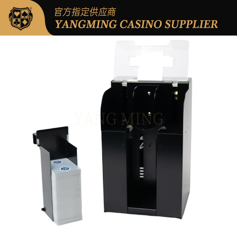 Qualità Professionale Full Automatic 8-Deck Texas Hold'Em Shuffler fatto di ferro nero per il gioco del casinò fabbrica