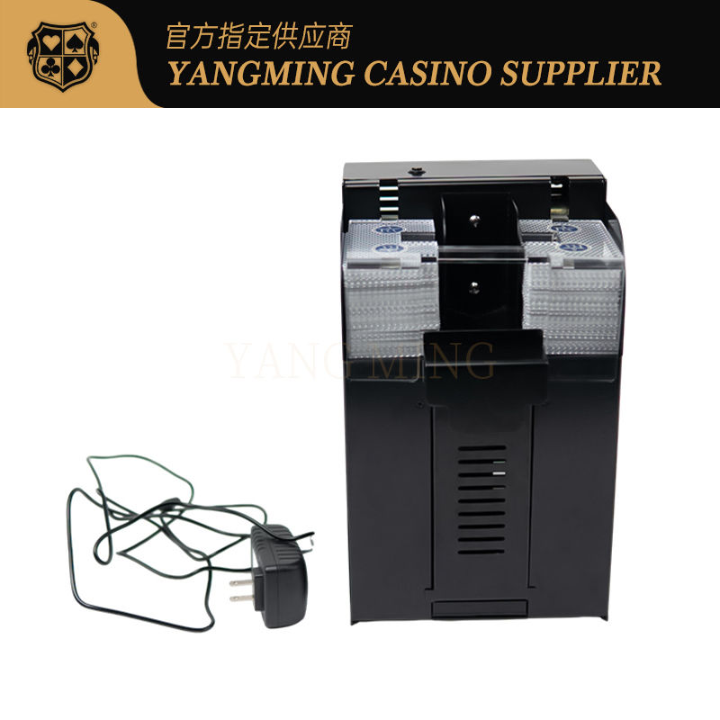 Ποιότητα Διεθνής Ολο αυτόματο 8-Deck Texas Hold'Em Shuffler κατασκευασμένο από μαύρο μέταλλο σίδηρο για το παιχνίδι του καζίνο εργοστάσιο