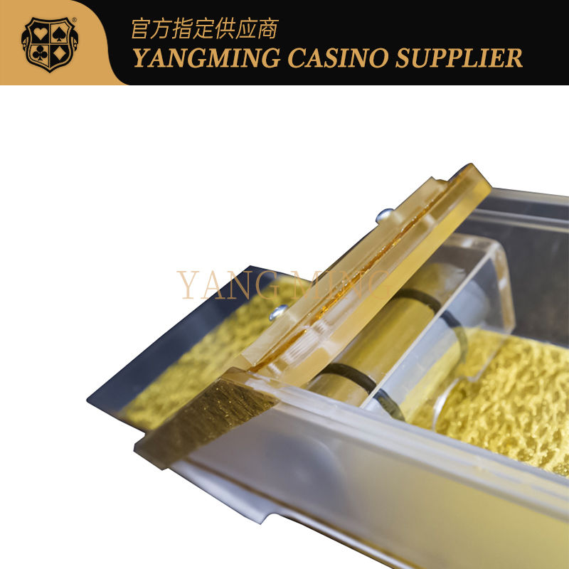 Qualità Deluxe Gold 8 Decks Poker Dealer Baccarat Dragon Tiger Table Game For Casino Game fabbrica