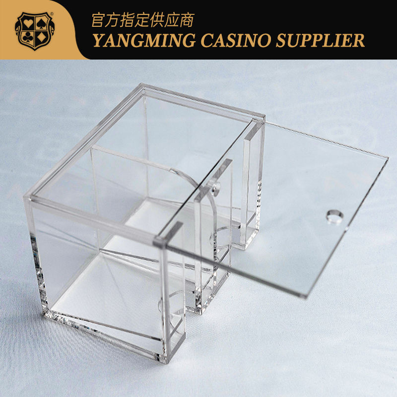 品質 透明なプラスチック トランプのキャリア8のデッキ カード ディーラーのホールダーの工場によって厚くされるアクリルの低下箱 工場