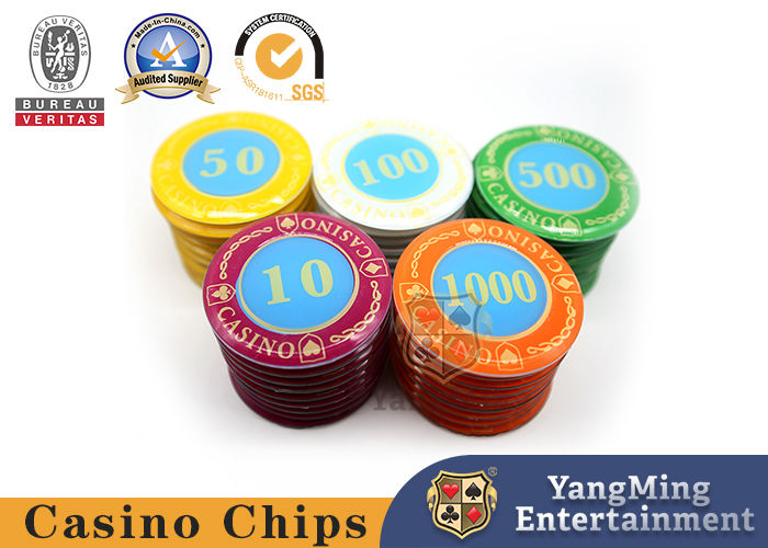 Kalite 730 Adet Akrilik Kristal Cips Seti Poker Oyunu Bağımsız UV Menekşe fabrika
