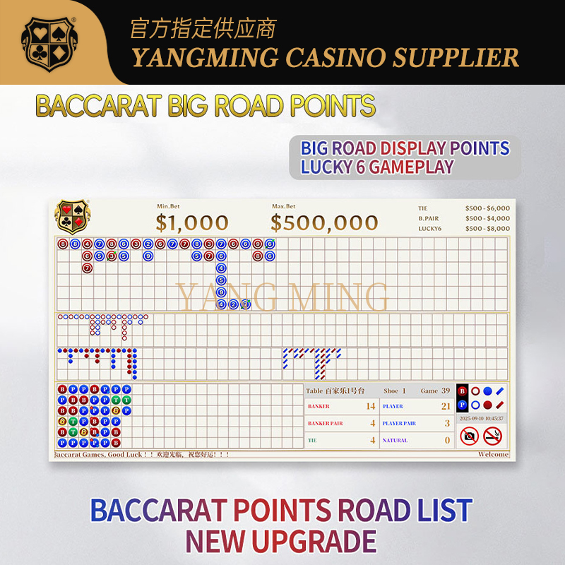 Quality Casino Baccarat Big Road Score Roadmap System Can Be Customized For Casino Poker Game factory