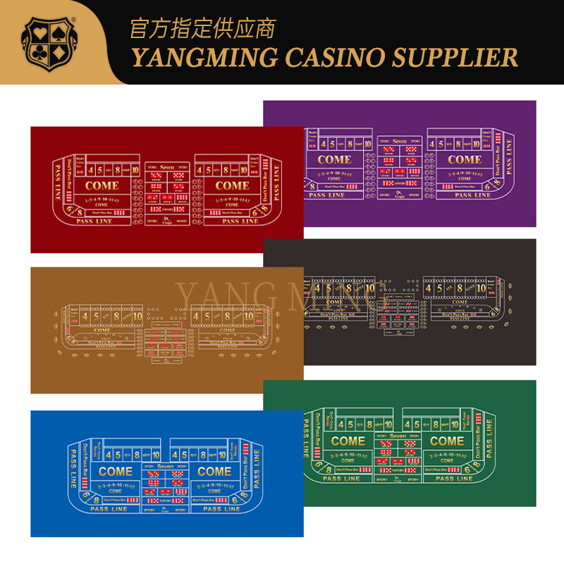 Quality Original Sic Bo Layout Printed on Waterproof Poker Table Cloth For Casino Poker Game factory