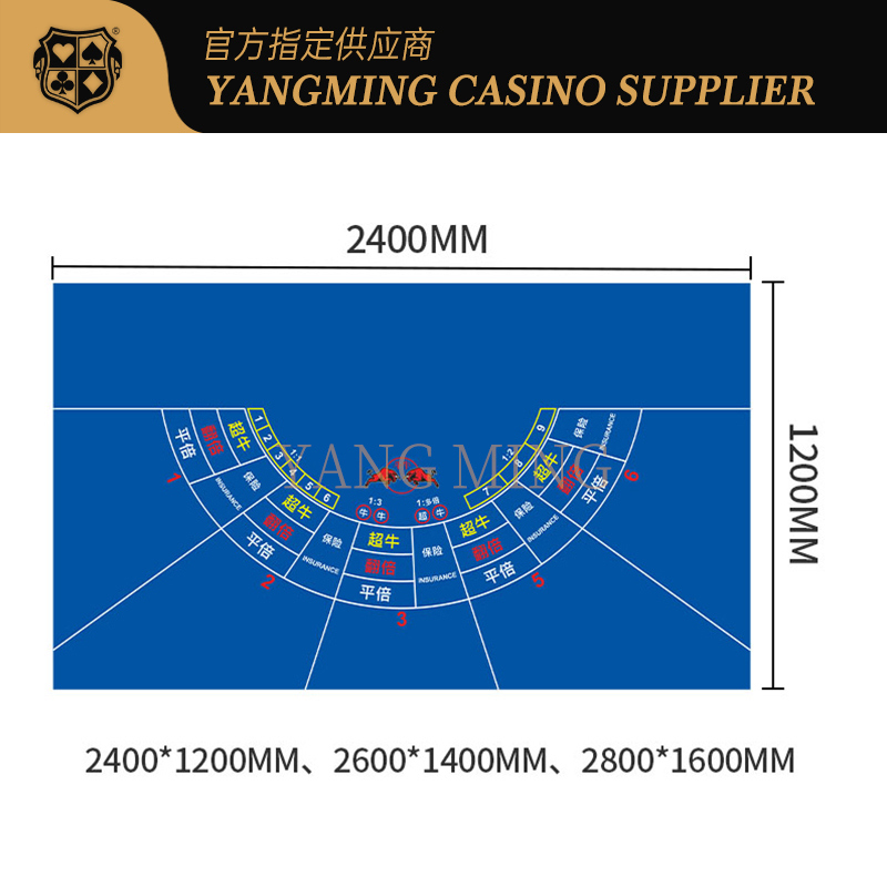 Qualità Custom Design Casino Roulette Layout On Waterproof Table Cover For Casino Game fabbrica