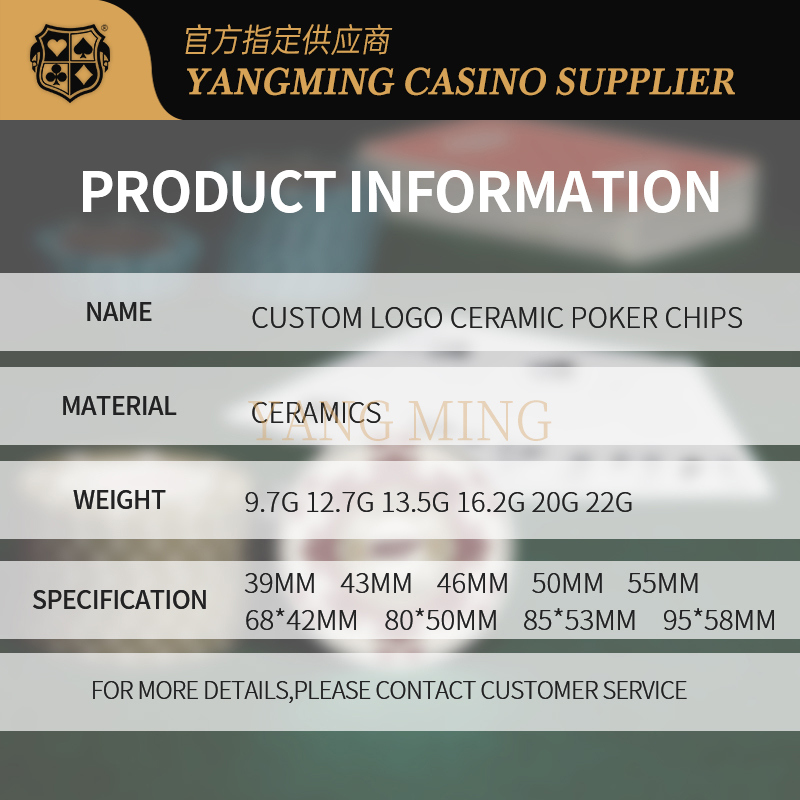 Quality High-End Ceramic Poker Chips – Fully Customizable Casino Supplies For Casino Game factory