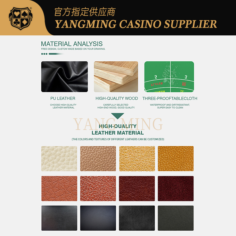 คุณภาพ Customizable Texas Hold'em Poker Table – Premium Casino-Grade Gaming Table โรงงาน