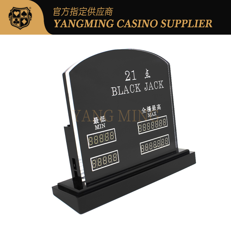 Quality Imported Acrylic Carved Black Jack Casino Gambling Chips For Casino Poker Game factory