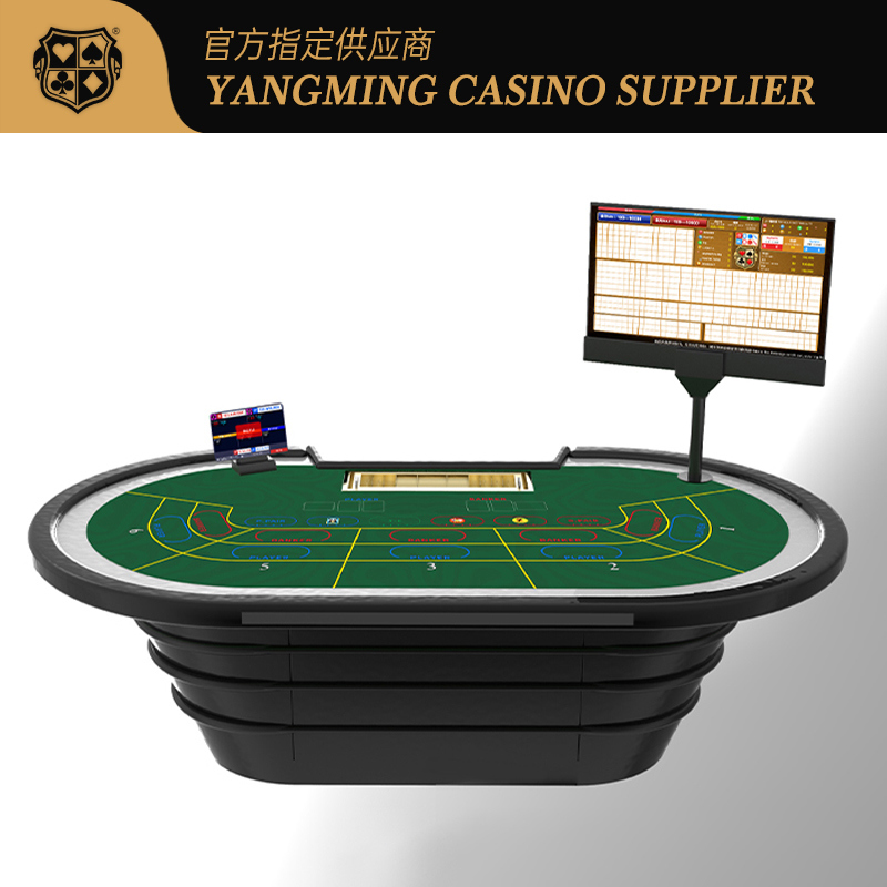 Jakość Niestandardowe chipy kasynowe RFID Grade 10-osobowy elektroniczny stół do pokera z inteligentnym systemem fabryka