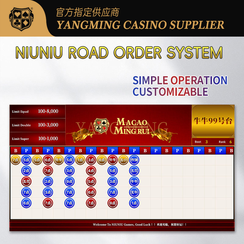 Quality NiuNiu Smart Roadmap Display System For Real-Time Trend Tracking And Casino Table Analytics factory
