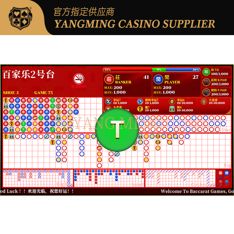 Quality Upgraded Baccarat Roadmap Display System V2 For Professional Casino Tables factory