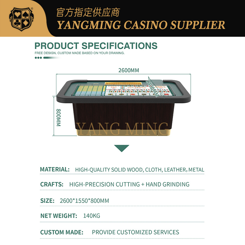 Jakość Profesjonalne stoły do gier w kasynie poker Sic Bo Dostępne są zamówione wzory fabryka