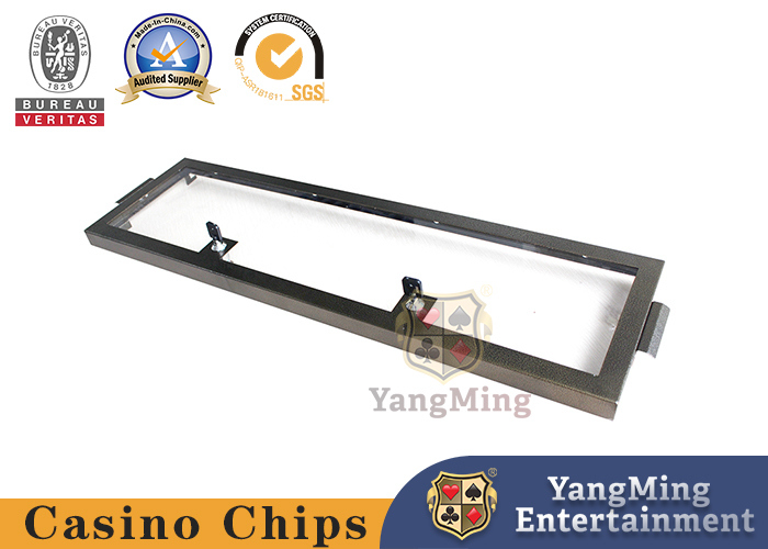 Jakość Dwuwarstwowa taca na chipy z brązowego metalu, gruba, solidna z blokadą zabezpieczającą fabryka