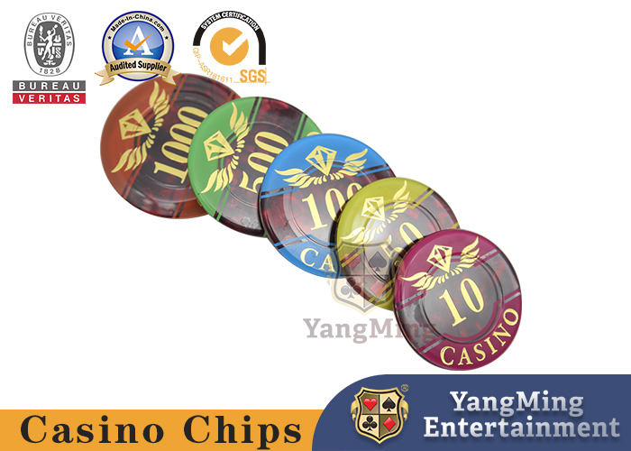 Qualité Puces consacrées de casino acrylique de la France de jeu de puces de PCs du plastique 760 de tisonnier du Texas usine
